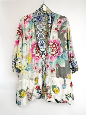 SILK✨ Johnny Was Reversible Kimono NWT